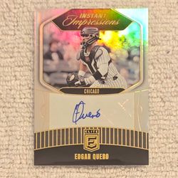 2026 ELITE #IIS-EQ EDGAR QUERO INSTANT IMPRESSIONS AUTO SIGNATURE BASEBALL CARD