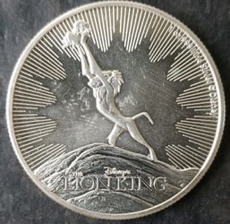 2020 Niue $2 1oz Silver Lion King Coin