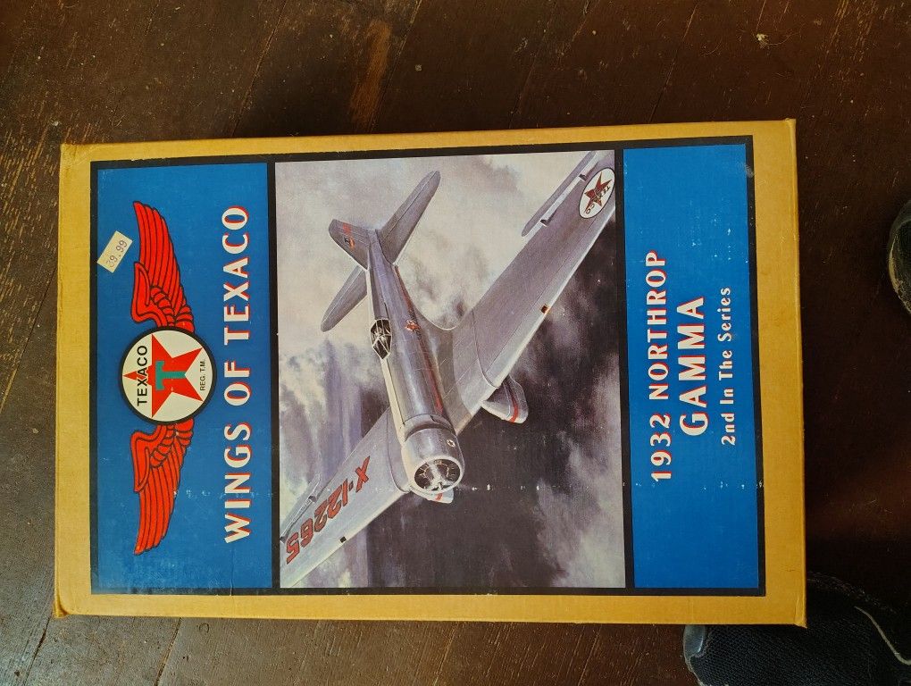 Texaco Collector Die Cast Airplane Penny Bank