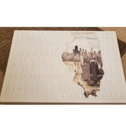 CHICAGO SKYLINE CANVAS 18 × 14 NEW