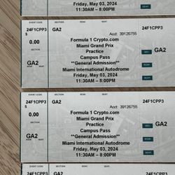 Miami F1 Tickets Formula One Grand Prix
