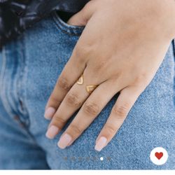 Waterproof/Hypoallergenic 18k Gold Plated Adjustable Ring Size 7- Brand: Nominal