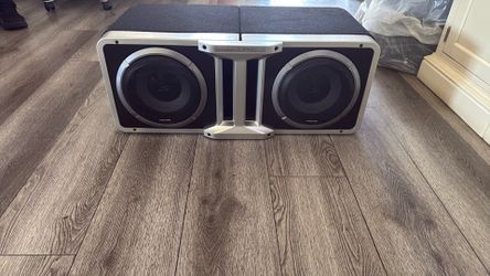 Alpine S2-SB10V x2 Loaded 10" 600w S-W10D4 Subwoofers + Ported Sub Enclosure Box