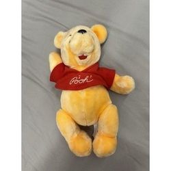 Disney Winnie the Pooh 14 Inch Jointed Bear Plush Toy Vintage Used No Music