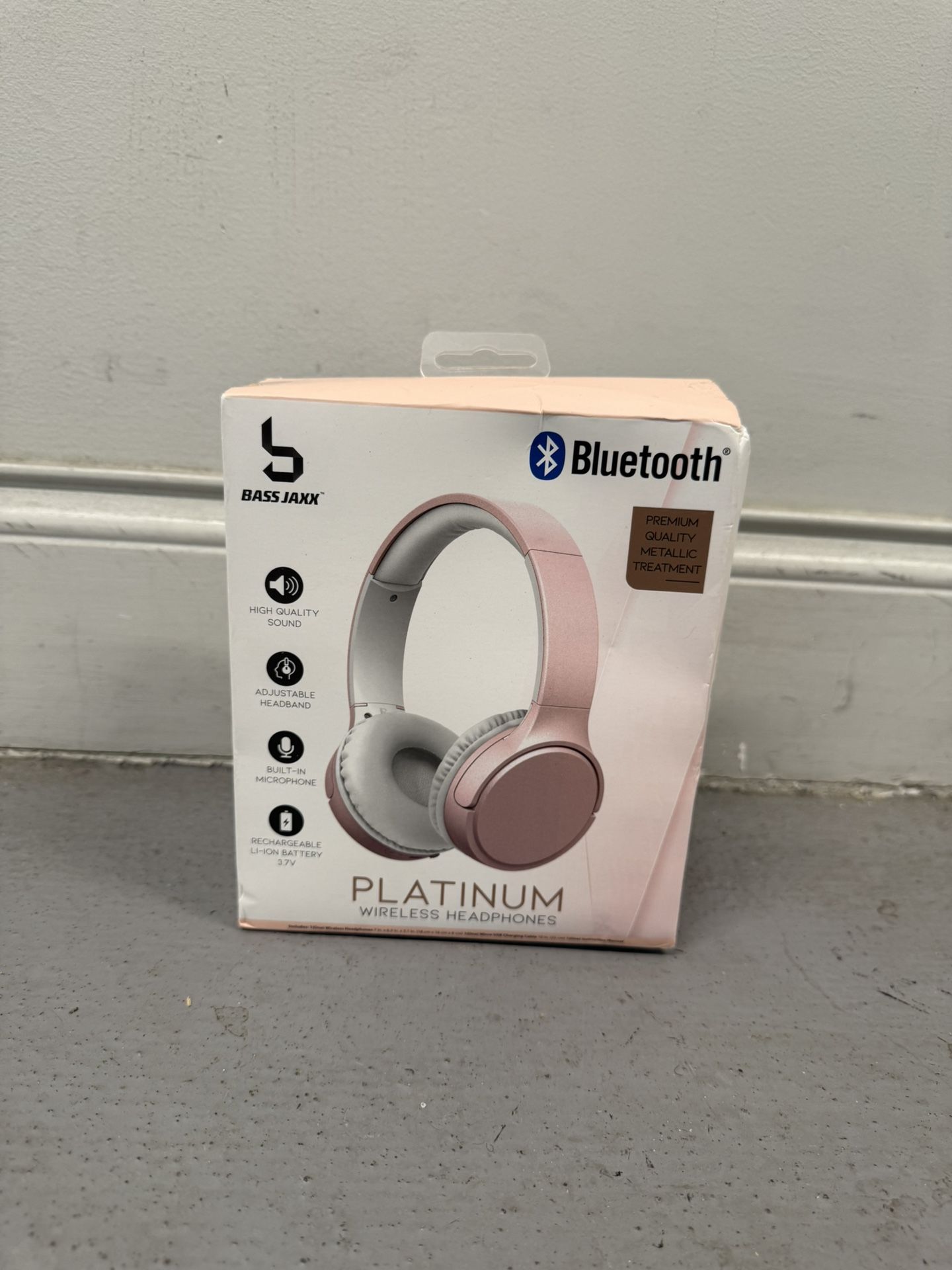 BASS JAXX Platinum Wireless Bluetooth Headphones BRAND NEW! PICK UP IN CORNELIUS