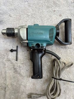 Makita Mixing D Handle Hi Torque Industrial Drill -6013B-R-13 MM, New/Unused Chuck, Key, Handles
