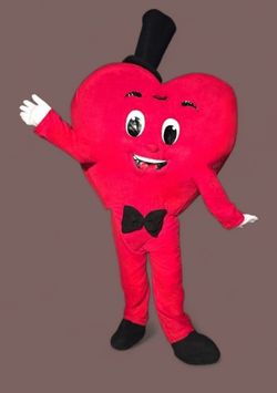 Red Heart Mascot Costume