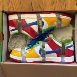 Nike Dunk High Multicolor Patchwork Sneakers
