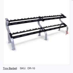 Commercial 2-Tier Dumbbell Rack