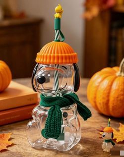 Starbucks x Peanuts Snoopy Collab Authentic Glass Cup