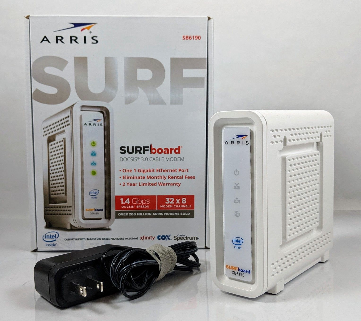 Arris Surfboard SB6190 Cable Modem 1.4 Gbps stream