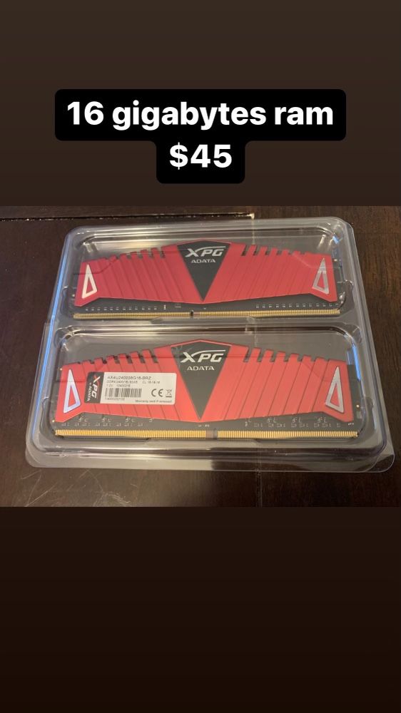 16 Gigabytes Ram