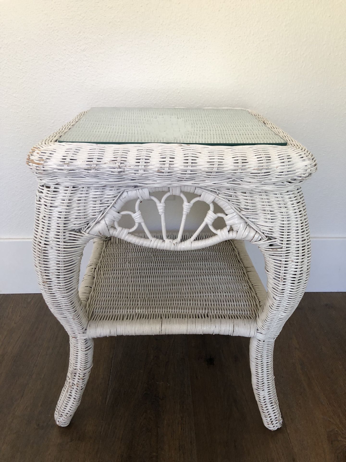 Wicker End Table