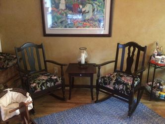 2 rocking chairs