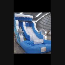 Water Slide Jumper With Blower And Tarp