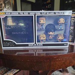 Funko Pop AC/DC Back In Black album display