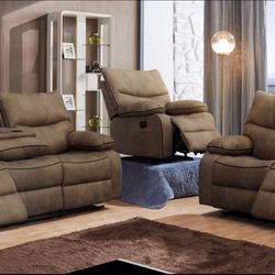 2 Pc Recliner Sofa And Loveseat