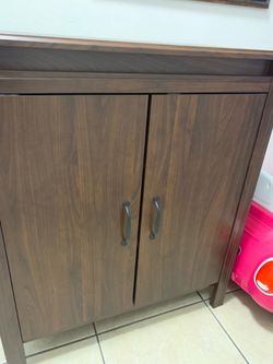 Small kitchen sideboard in brown color
