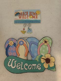 Wall /Door Hanging, Beach, Welcome