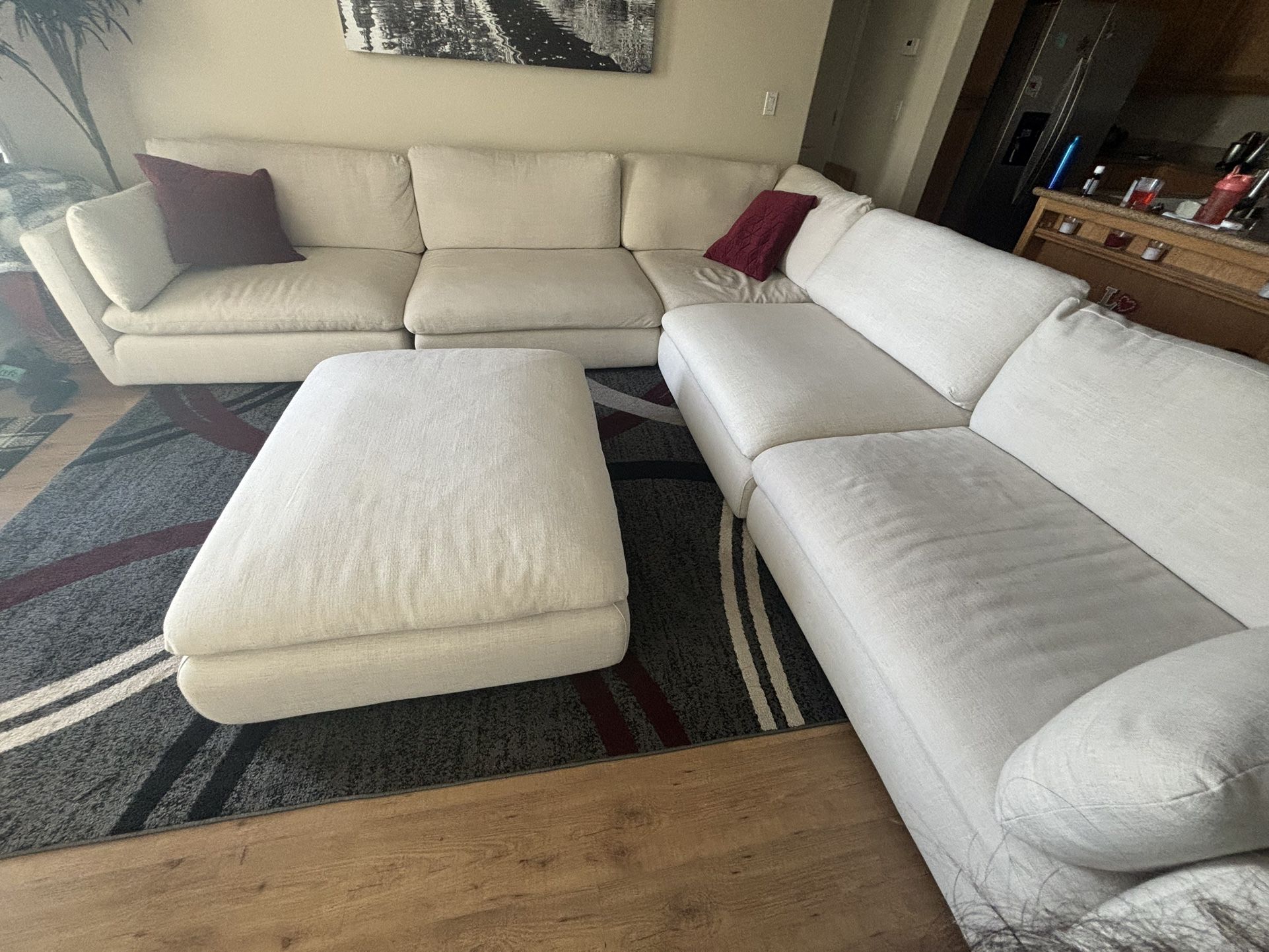 White Modular Sectional- Great Condition 