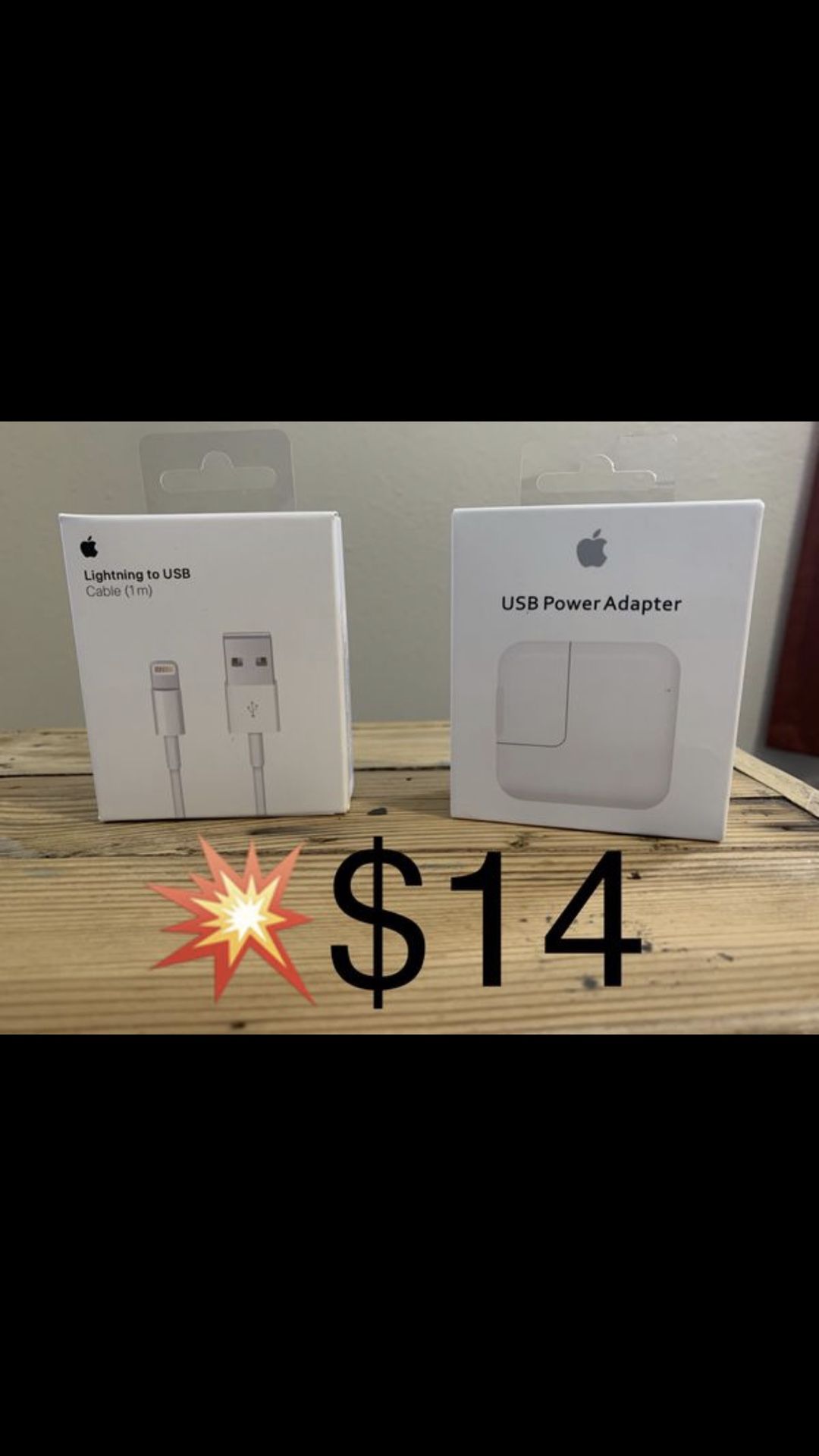 Apple USB and AC adaptor