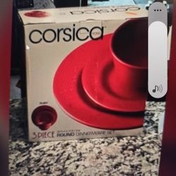 3 Piece Round Corsica Dinner Set