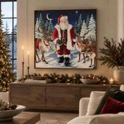 Santa Wall Art 36x36