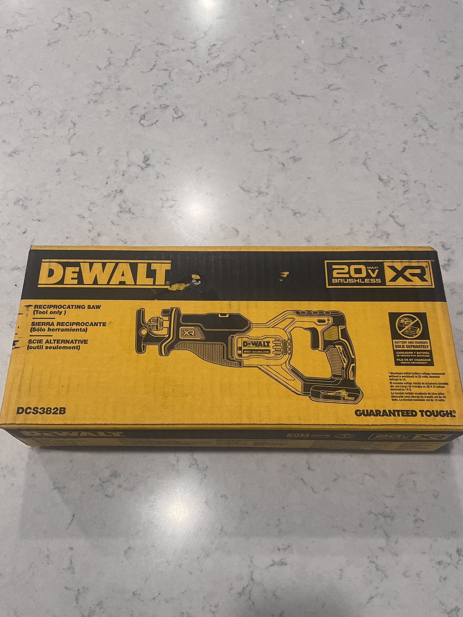 DEWALT XR 20-volt Max Variable Brushless Cordless Reciprocating Saw. TOOL ONLY