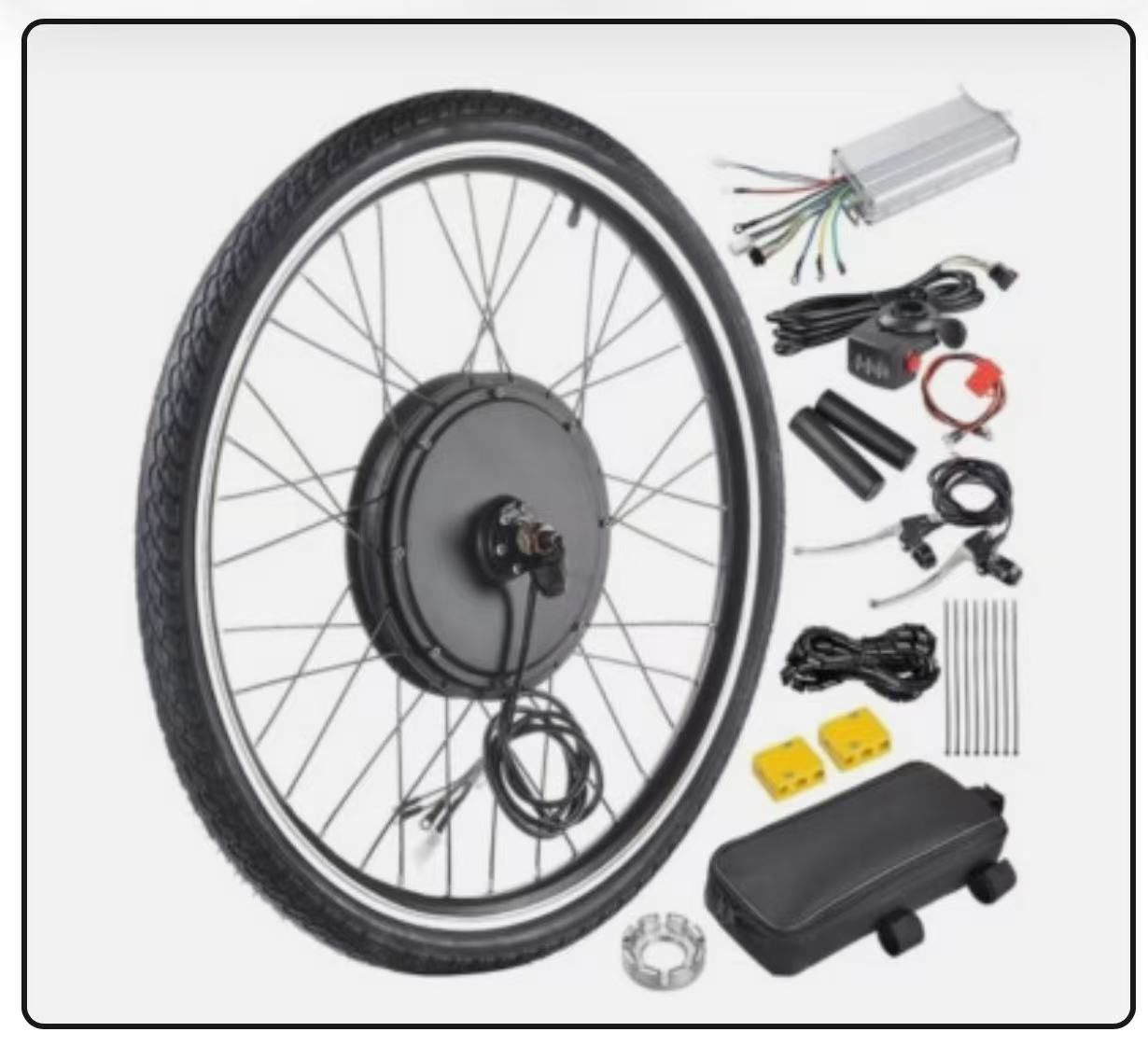 Electric Bike Conversion Kit 48V 1000W 26" Front/Rear Wheel Powerful Motor E-Bike Conversion Kit Dual Mode $100