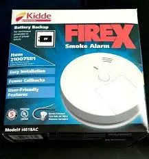 Kiddle - i4618 Hard-Wired Ionization Smoke Alarm, Slide Load (120 V) w/ 9v Battery Backup