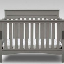 Delta Children Skylar 6-in-1 Convertible Crib - Gray 