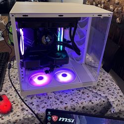 Gaming PC With RTX 4070 FE i9 12900KF 32GB DDR4 3600 MSI Pro WiFi Motherboard NZXT IO LCD