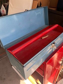 Vintage sears toolbox metal
