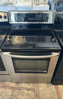 Stainless LG Electric Range with Glass Top
