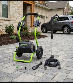 New Other Greenworks 2000 PSI (1.2 GPM Max) Rollable Electric Power Pressure Washer