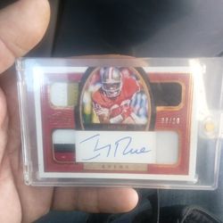 Signed Jerry Rice Card