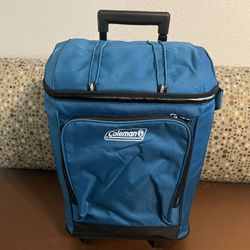 Brand New In Box Coleman Soft Wheeled Chiller Cooler Blue
