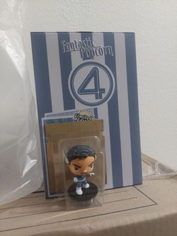New AMC Fantastic 4 First Steps Popcorn Bucket With Mr. Fantastic Figure