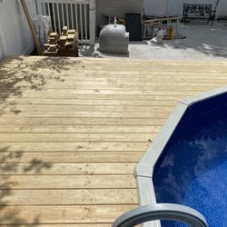 Wood Deck  Pool 