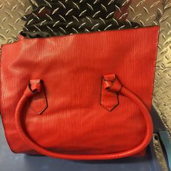 Elizabeth Arden Women's Red Tote Handbag Shoulder Bag Lady Shopper Weekend Purse