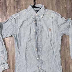 Ralph Lauren Blue Denim Shirt Size XS