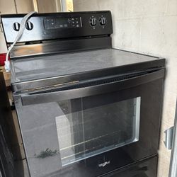 Whirlpool Electric Stove – Black