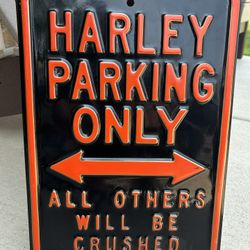 Metal Harley Davidson Sign