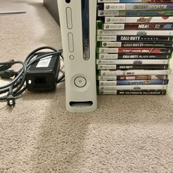 Xbox 360 With Games And Controller