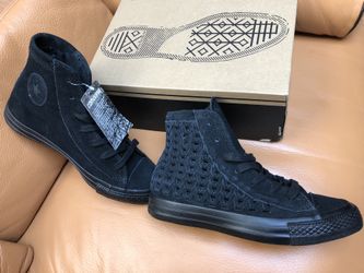 New converse all black high tops