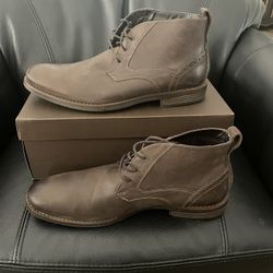 Rockport Mens Leather Chukka Boots, Like New, Size 12