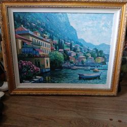 Framed Canvas Painting 