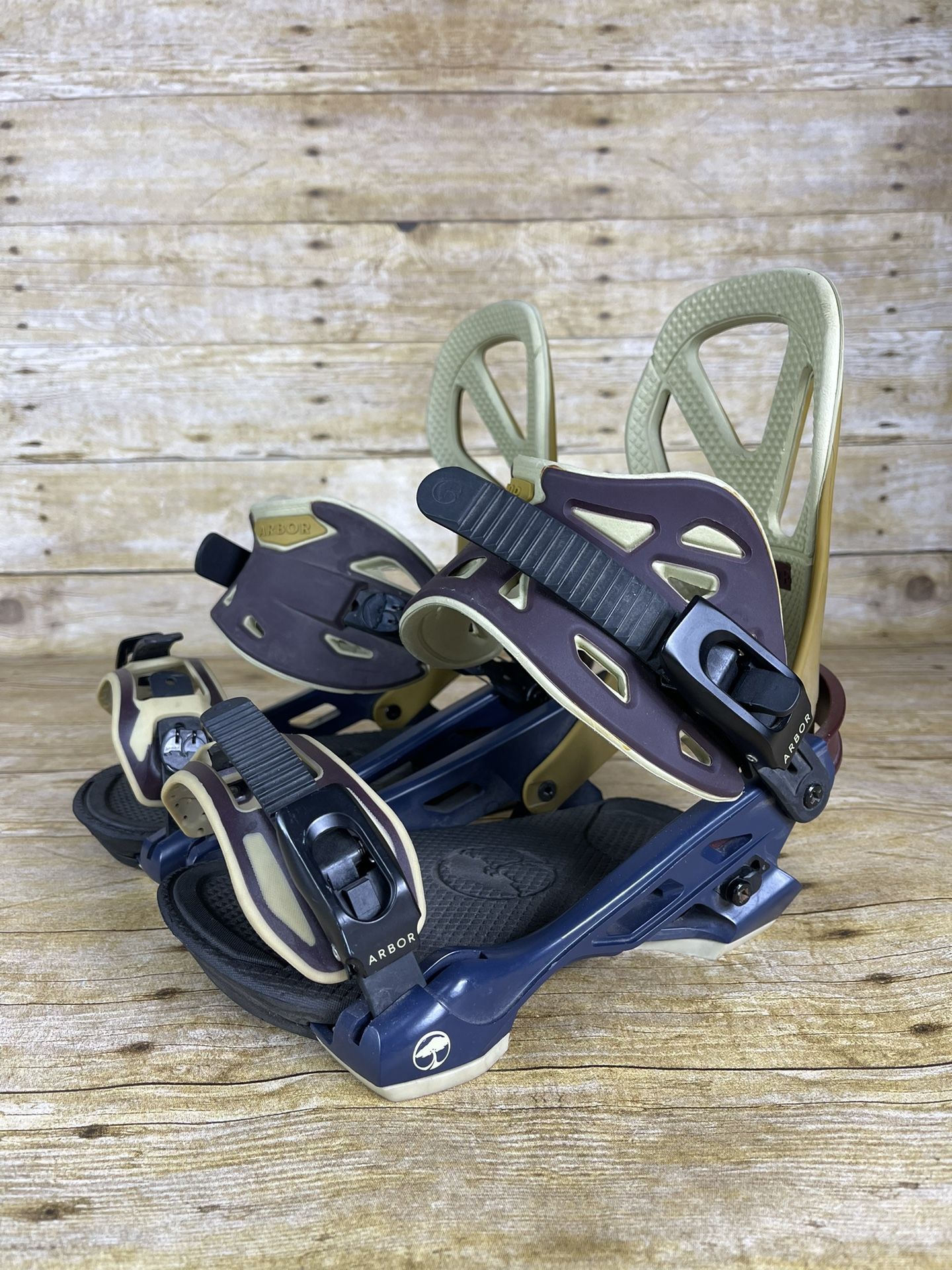 Arbor Hemlock Men’s Size M/L Multicolor Snowboard Bindings