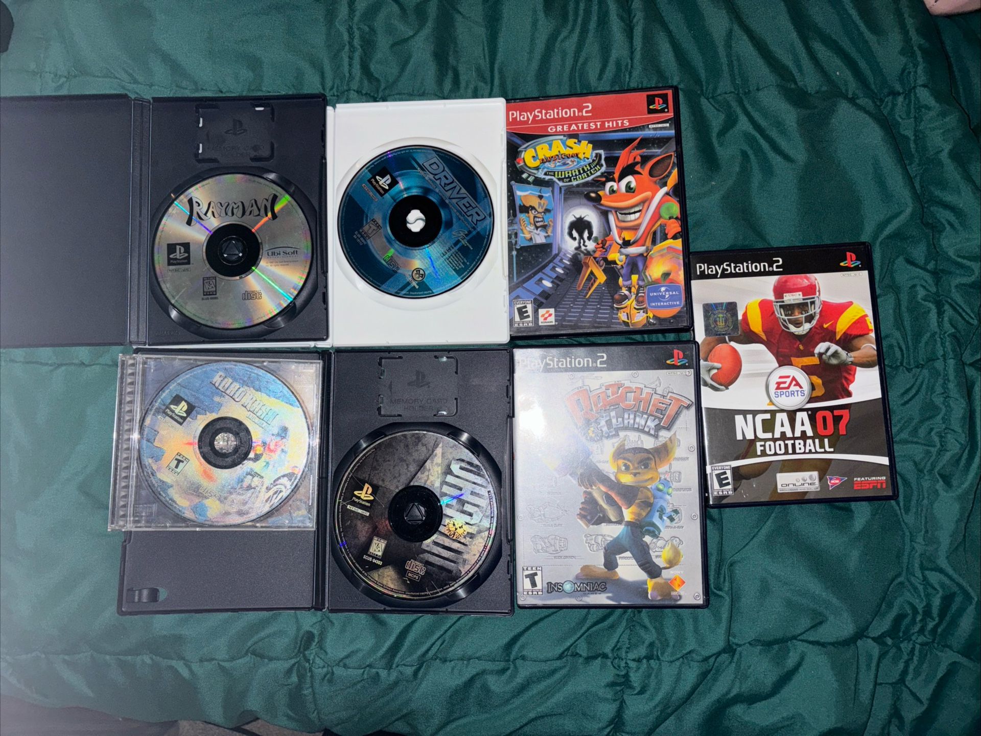 PlayStation Game Lot Of 7 Untested Ps1 & PS2 Games
