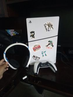 PS5 with headphones